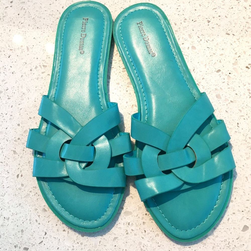 Teal Sandals